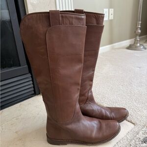 FRYE Brown Leather Riding Boots